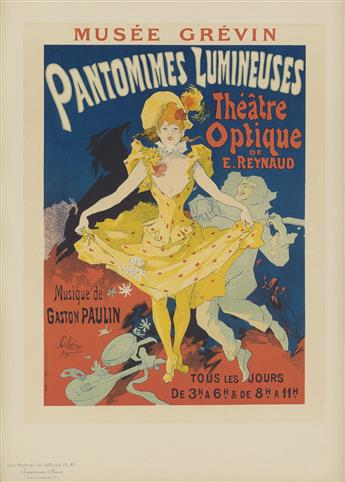 JULES CHÉRET (1836-1932). LES MAÎTRES DE LAFFICHE. Group of 5 plates. Each approximately 15x11 inches, 38x29 cm. Chaix, Paris.
